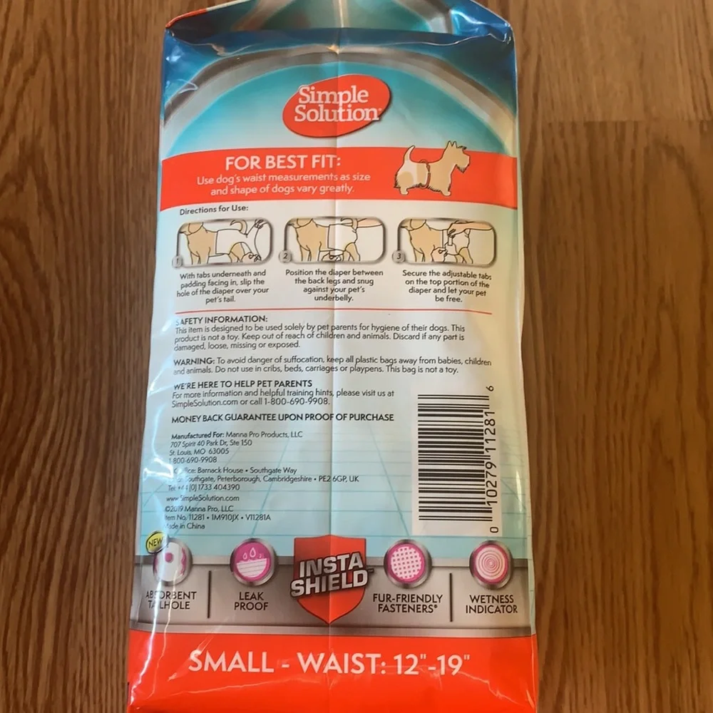 SIMPLE SOLUTIONS Disposable Diapers Small 12 pack